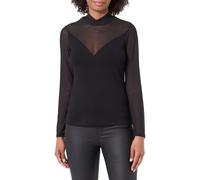 Morgan T- Camisetas de Manga Corta para Mujer, Negro, S