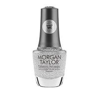 Morgan Taylor Esmalte de uñas Shake Up The Magic! Collection (The Shake Up) Silver Sparkle Professional, vibrante, resistente a las astillas, de secado rápido, larga duración, alto brillo, 0.5 onzas