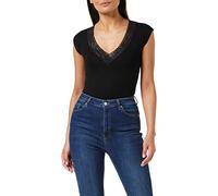 Morgan Tshirt Manches Courtes Col V Dentelle Dtag T-Shirt Mujer (Pack de 1)