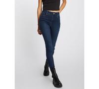 MORGAN Vaquero skinny, talle alto. Color Azul Natural