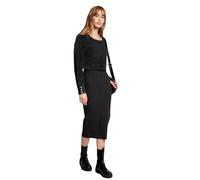 Morgan Vestido 2 en 1 Ajustado con suéter Mullido, Gris Oscuro, XS