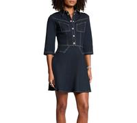 Vestido corto de mezclilla denim crudo mujer 36