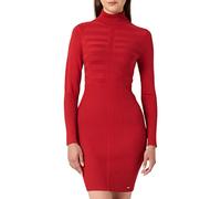 Morgan Vestido ajustado con cuello de tortuga Rojo S