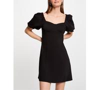 Morgan Vestido corto con mangas abullonadas. Negro 38 (38)