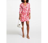 Vestido corto cruzado Mujer Talla 36. Color Otros