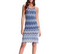 Morgan Vestido de Punto Recto con Joyas, Zafiro M, S