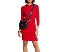 Morgan Vestido de suéter Ajustado con Adornos, Rojo, L