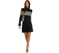 Morgan Vestido Jersey Rayas, Marino/Off White, S