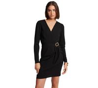 Morgan Vestido Recto de Manga Larga, Negro, 44