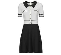 Morgan Vestido punto corto evasé Blanco TP