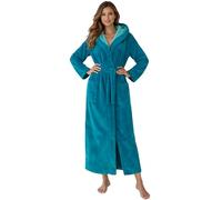 Morgenstern Albornoz Mujer Ducha Toalla Larga con Capucha Turquesa Talla L Albornoz Mujer Capucha