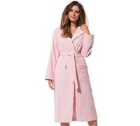 Morgenstern Bata de Baño Ducha Mujer Capucha Algodón Rosa XS Bata Albornoz Mujer Algodon