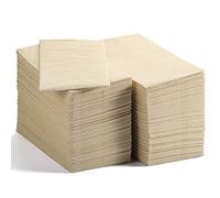 MORGIANA 200 uds Servilletas de Bambú Desechables Beige Servilletas Ecológicas de 2 Capas de Papel Biodegradables | Fiesta Restaurante Navidad Rectangulares 2 Capas de Bar Fiesta 40 * 40CM