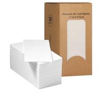 MORGIANA 50 Paquetes Toallas Desechables para Invitados 43 * 30 CM Servilletas de Papel de Lino Duraderas Absorbentes Servilletas Blancas para Baño Bodas Fiesta Navidad
