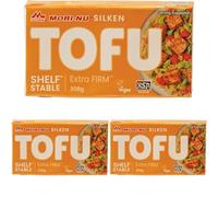 MORI-NU Tofu extra firme elaborado a partir de soja - 1 x 308 g (Paquete de 3)