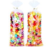 MORIDA 200 Bolsas de Celofán Transparentes, Bolsas de Regalo, Bolsas para Pasteles y Caramelos, Bolsas de Fiesta, 4 x 9 Pulgadas