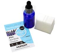 MORIDA 300 unidades 45 x 23 mm Shrink Bandas transparente perforado termorretráctil Wrap sellador para botella Cap para 3/4 pulgadas a 1 pulgada de diámetro