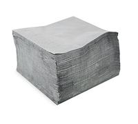 MORIGAMI SER42207311 Servilleta 40 x 40, 2 capas, pliegue 1/4, 100 servilletas, 2 capas lisa con cenefa, Gris Etain