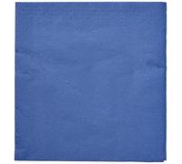 MORIGAMI SER4230239 Servilleta 40x40, 2 capas, pliegue 1/4, 100 servilletas, 2 capas lisa con cenefa, Azul