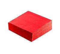 MORIGAMI Servilleta 40x40, 2 capas, pliegue 1/4, 50 servilletas, punta-punta, Rojo (SER42104060)