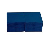 Morigami, Servilleta de Papel Tamaño Cocktail, Pliegue 1/4, Punta Punta, 150 servilletas, Azul