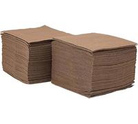 Morigami, Servilleta de Papel Tamaño Cocktail, Pliegue 1/4, Punta Punta, 150 servilletas, Chocolate