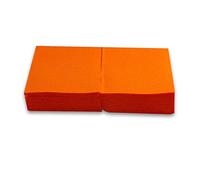 Morigami, Servilleta de Papel Tamaño Cocktail, Pliegue 1/4, Punta Punta, 150 servilletas, Naranja