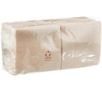 Morigami, Servilleta de Papel Tamaño Cocktail, Pliegue 1/4, Punta Punta, Natural, 150 servilletas