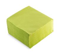 MORIGAMI Servilleta Premium de tamaño estándar, pliegue 1/4, 50 servilletas, acabado Airlaid, Kiwi