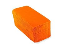 Morigami, Servilleta Rectangular, Pliegue 1/6, Punta Punta, Naranja, 150 servilletas