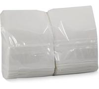 MORIGAMI Servilletas Miniservis 17x17 cm Blancas - Paquete de 200 Servilletas de Papel Reciclado, 1 Capa, Apta para Contacto con Alimentos, Ideal para Bares, Restaurantes y Eventos