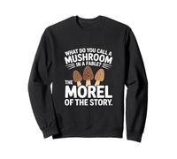 Morilla de la historia Juegos de palabras de micología Funny Setas Foraging Sudadera