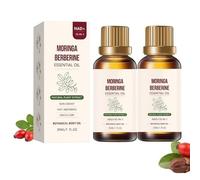 Moringa Berberine Oil,Soothing Natural Extract Oil, Fast Absorbing Non-Greasy Formula,Massage Moisturizing Oils,Daily Support Essential Oils, for Belly,Waist, Thighs and Arms (2 pcs)