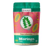 Moringa BIO Drasanvi Superalimento en Polvo Doypack de 125 Gramos Natural | Superalimento en Polvo Rico en Proteina Vegetal y Antioxidantes, Ideal para Anadir a Batidos y Zumos Diarios Sin Gluten