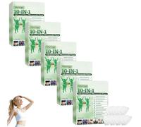 Moringa - Parches Adelgazantes 10 en 1, Parche Avanzado de Nano Microagujas Moringa 10 en 1, Parches Adelgazantes Abdomen, Naturales Parche Adelgazantes para Hombres y Mujeres (5 Cajas)