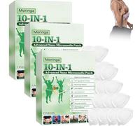 Moringa - Parches avanzados de nano microagujas 10 en 1, parches de moringa y berberina, parches delgados naturales para mujeres y hombres, fórmula suave para todas las pieles (3 cajas)