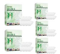 Moringa - Parches avanzados de nano microagujas 10 en 1, parches de moringa y berberina, parches delgados naturales para mujeres y hombres, fórmula suave para todas las pieles (5 cajas)