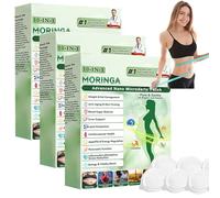Moringa x Tiritas de berberina, para deshacerse rápidamente del abdomen, NAD+ 10 en 1, parches de microneedling puros y suaves, para adelgazar las piernas, tonificar el cuerpo (3 unidades)