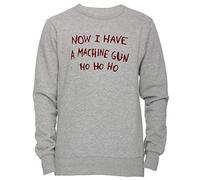 Morir Difícil Navidad Saltador Hombre Camiseta Cuello Redondo Gris Manga Corta Tamaño XL Men's Women's Jumper Grey X-Large Size XL