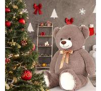 MorisMos 150cm Oso de Peluche Gigante, XXL Marrón Osito Peluche Grande Kawaii Suave Oso 1.5m Teddy Bear Regalo para Niños Novia Cumpleaños San Valentín Decoración