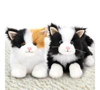 MorisMos 42cm Gato Peluche Gigante, 2pcs Kawaii Gatitos Juguete de Peluche Suave Grande Teddy Regalo para Niños Novia Navidad Cumpleaños Deco