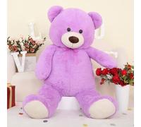 MorisMos Oso Peluche Gigante Morado XXL 130cm, Suave Osito de Peluche Grande Kawaii Câlin, Teddy Bear Regalo para Niños Niñas Novia Esposa San Valentín Cumpleaños Navidad