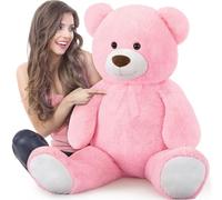 MorisMos Oso Peluche Gigante Rosa 130cm, Suave Osito de Peluche Juguete Osos Grande XXL, Kawaii Teddy Bear Regalo San Valentin para Niños Niñas Novia Esposa Madre Cumpleaños Navidad
