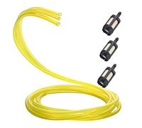 Moritale Manguera Filtro de Combustible 3 Piezas Set Gasolina 1 Metros para Desbrozadora Cortacesped Cortasetos 2 4 Tiempos Motor (3 Piezas & Filtro Combustible)