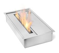 Moritz Cámara de combustión de 2,0 litros I Bioetanol Uso Acero inoxidable I Doble pared I Chimenea empotrada I etanol Chimenea I Incorporado I Chimenea exterior I Fuego de jardín I horno de chimenea
