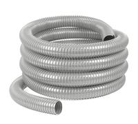 Moritz Manguera de desagüe de 30 mm de diámetro x 2,5 m, color gris claro, manguera en espiral para estanques, camping, caravanas, caravanas, mostradores, pozos, manguera de drenaje