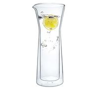 Moritz & Moritz jarra agua cristal resistente al calor, 690ml, doble pared, jarra de agua para agua, té, zumos y café