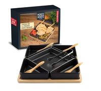 Moritz & Moritz Juego de cuencos para servir negro incluido. Cuchara y pinza - Juego de cuencos como tazones de tapas, cuencos de salida, cuencos para aperitivos y tazones de tapas