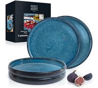 Moritz & Moritz SOLID 4 platos llanos ES 26 cm - Juego ES platos gres - Juego vajilla para servir