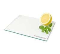 Moritz & Moritz Tabla de Cortar de Cristal 40 x 30 cm - Antideslizante | Placa de vidrio de 40 x 30 cm con pies antideslizantes, resistente a los arañazos y fácil de limpiar